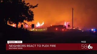 Crews battle Plex Fire in southeast Boise