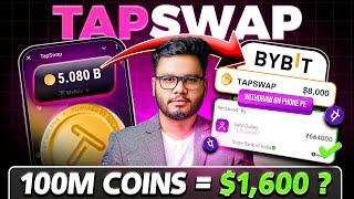 TapSwap  100M Coins = $1600? TapSwap New Update of Withdrawal  Listing & Price Prediction