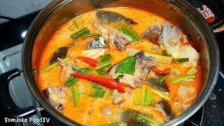 Fish head soup Tom-yum-hua-pla  Thai Food