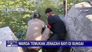 Jasad Bayi Di Sungai  Warga Sukolilo Surabaya Jawa Timur