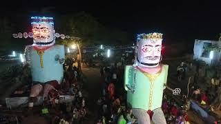 KISHANPUR Ramleela graund Ravan and meghnath soot by droon camera 2018