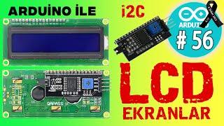 Arduino i2c LCD Ekran  - LCD Ekran kayan yazı yazma - Arduino projeleri - Arduino Ders - 56 -