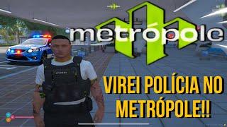 Virei Policia no METROPOLE  GTA RP