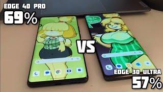 Motorola Moto Edge 30 ULTRA vs Edge 40 Pro  125w Charging Test