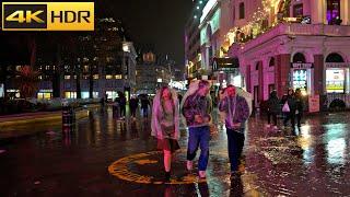 2.50 hours of London NIGHT Rain ️ London Rain Walk Compilation  Best Collection 4K HDR