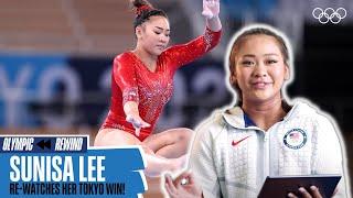 Sunisa Lee reacts to her Tokyo 2020 gold medal performance  Olympic ⏮ Rewind