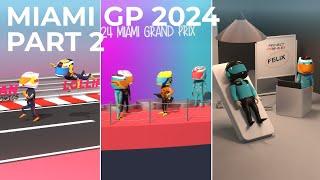 Miami GP 2024 - Part 2  Highlights  Formula 1 Comedy
