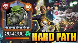 Hard Path Maestro Takedown With Storm - 12% Damage Cap Runs - Marvel Contest Of Champions