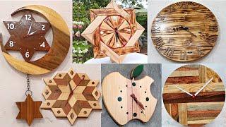 6 Amazingly Perfect Wooden Wall Clock Ideas  DIY  Art Wooden Clock At Home.