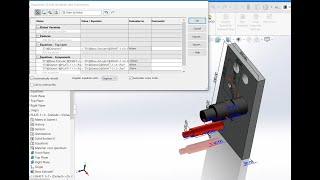 SOLIDWORKS EQUATIONS IN PART & ASSEMBLY Tutorial #CAD #SOLIDWORKS #Equations #part #assembly