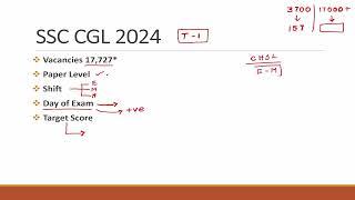 SSC CHSL Tier - 1 Result  SSC CGL 2024 Target Score what ? 