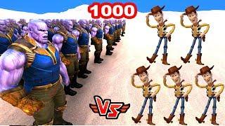 1000 THANOS VS 1000 ŞERİF WOODY  - Süper Kahramanlar