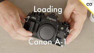 How to Load Film in the Canon A-1  Film Loading