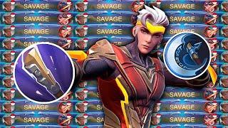 CHOU THUNDERFIST + HACK DAMAGE = 5X SAVAGE ONE GAME??? - MLBB