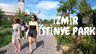 4K  Walking Streets Izmir - İstinye park. Üçkuyular. Göztepe