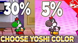 How to CHOOSE Your Yoshi Color in Paper Mario The Thousand-Year Door