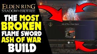 FLAME SPEAR Ash Of War LOCATION and OP BUILD  Elden Ring Shadow of the Erdtree  Gameplay #EldenRing