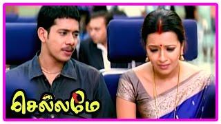 Chellame movie scenes  Bharath lies and kidnaps Reema Sen  Vishal to find Reema missing