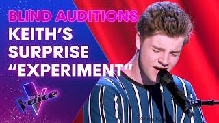 Keiths Experiment Stuns The Crowd  The Blind Auditions  The Voice Australia