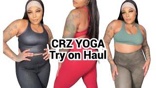 CRZ YOGA FAUX LEATHER COLLECTION  TRY ON HAUL & REVIEW