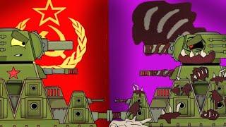 Only one claims victory Kv44m vs Infected Kv44m Part 2 Cartoon about tanks