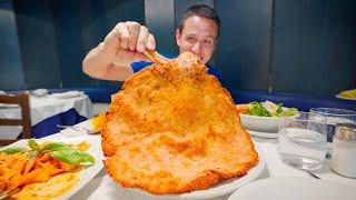 Giant “Elephant Ear” Fried Steak  Must-Eat Italian Food in Milan Italy