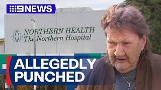Police officer charged after allegedly punching elderly woman  9 News Australia