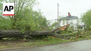 Hail storm sweeps through South Carolina leaving damaged houses and cars