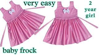 2 and 3 year girl  Baby frock cutting and stitching