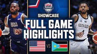 SOUTH SUDAN vs USA  USAB SHOWCASE  FULL GAME HIGHLIGHTS  July 20 2024