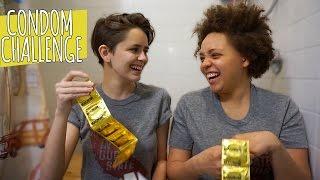 LESBIANS TRY THE CONDOM CHALLENGE