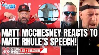 MATT MCCHESNEY REACTS TO MATT RHULES SPEECH  THE COACH JB SHOW WITH BIG SMITTY