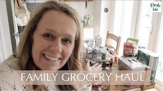 FAMILY GROCERY HAUL  TESCO & ALDI  CLARKE LIFE