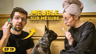 On FABRIQUE notre meuble de salle bain SUR MESURE -  RÉNOVATION salle de bain PART 6 #renovation