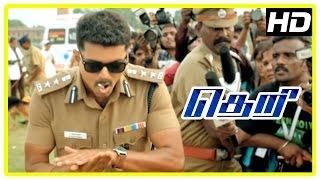 Theri Movie scenes  Victim Passes Away  Vijay  Vijay challenges Mahendran