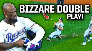 Umpires dont call infield fly and As turn bizarre double play a breakdown