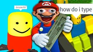 Mario Plays Roblox