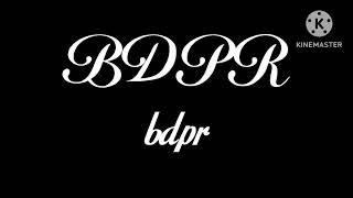 BDPR bdpr