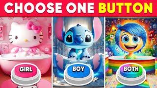 Choose One Button GIRL or BOY or BOTH Edition ️ Quiz Shiba
