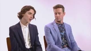 Timothée Chalamet talking about the peach scene for 7 minutes