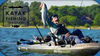 Topwater Stripers with a Patriots Legend  Kayak Fishing The Coast Ep. 4