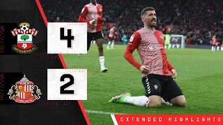 EXTENDED HIGHLIGHTS Southampton 4-2 Sunderland  Championship