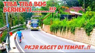 WADUH PARAH‼️BUS KETENGGAK DI TANJAKAN INI LAGI PKR LANGSUNG AUTO PANIK GINi