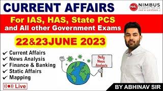 22 & 23 June 2023  Current Affairs-2022  By Abhinav Joshi