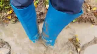 The Autumn Walk In Mud In Knee High Boots 4