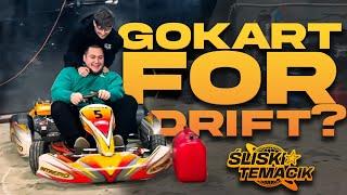 Garage drifting with our gokart  Śliski Temacik