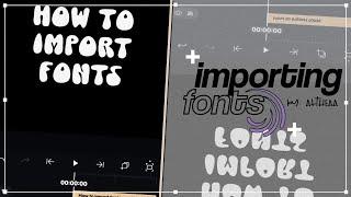 android how to import fonts in alight motion ver. 5.0  prod. by thea alight motion tutorial