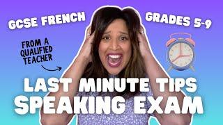 GCSE FRENCH SPEAKING EXAM TIPS to feel more confident
