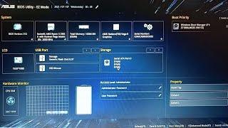 How to boot ASUS Laptop from Bootable USB Drive - BIOS Utility EZ mode  VivoBook F570ZD