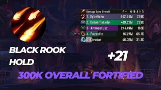 +21 Black Rook Hold Destruction Warlock POV 300k overall dragonflight 10.2.5 season 3